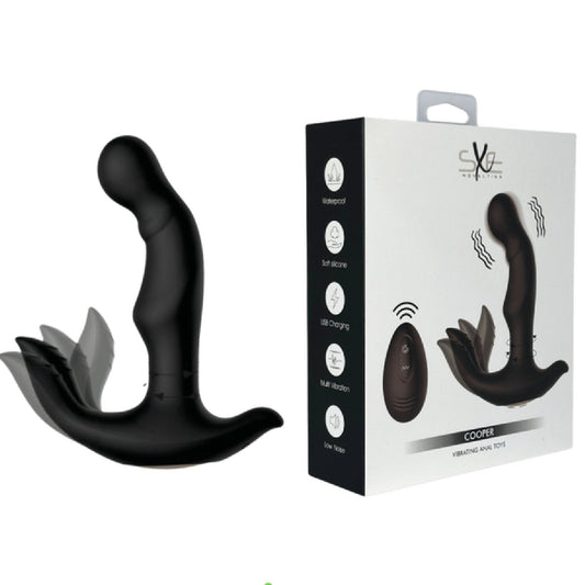 Cooper - Vibrating Anal Toys (Black)