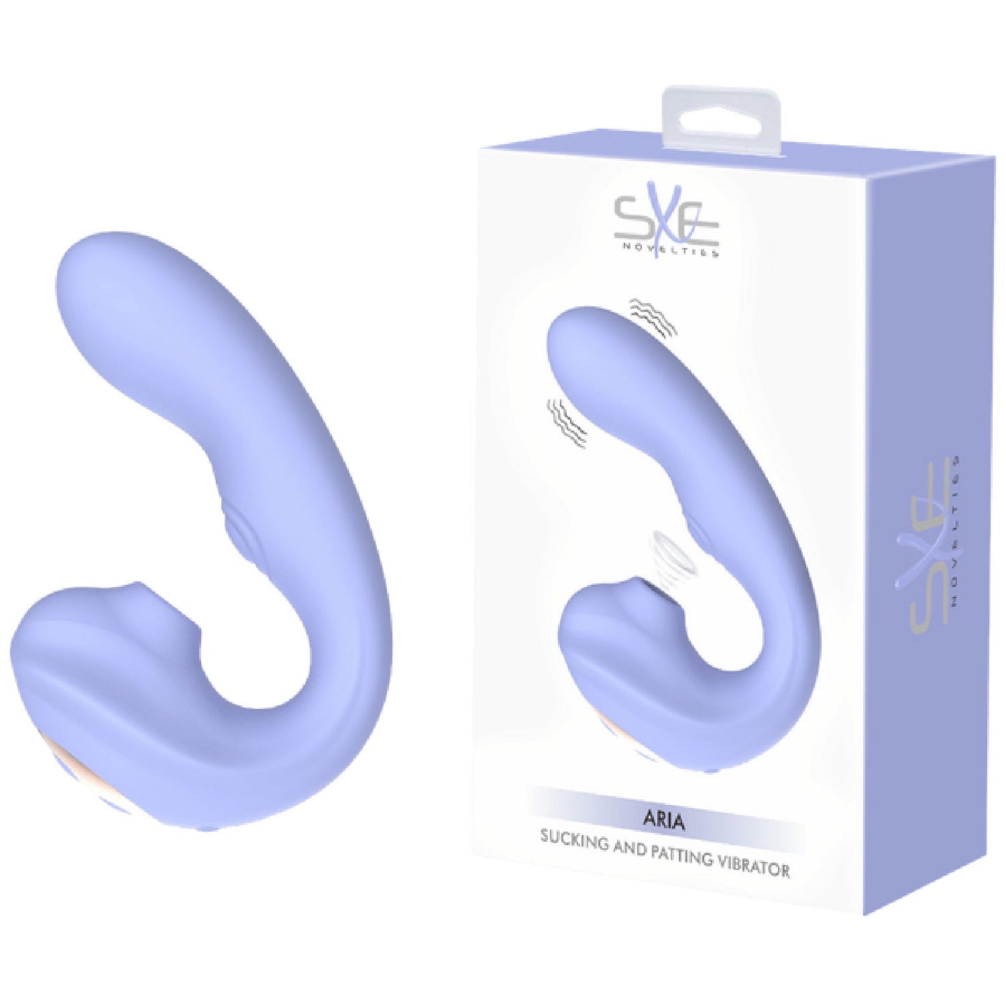 Aria - Sucking and Patting Vibrator (Blue)