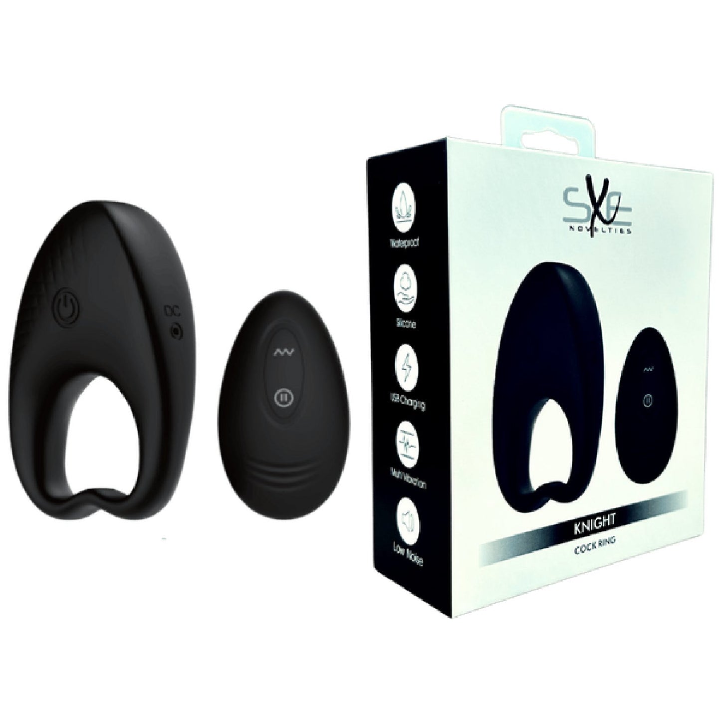 Knight - Remote Control Cockring (Black)