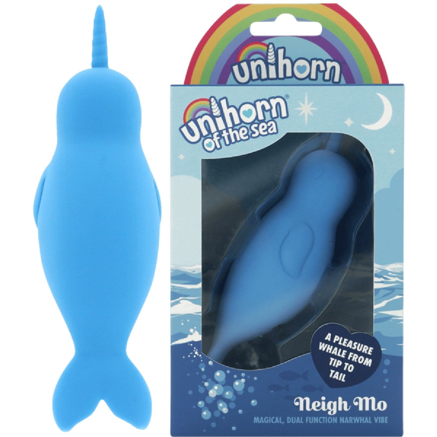 Unihorn of the Sea â€“ Neigh Mo â€“ The Narwhal (Blue)