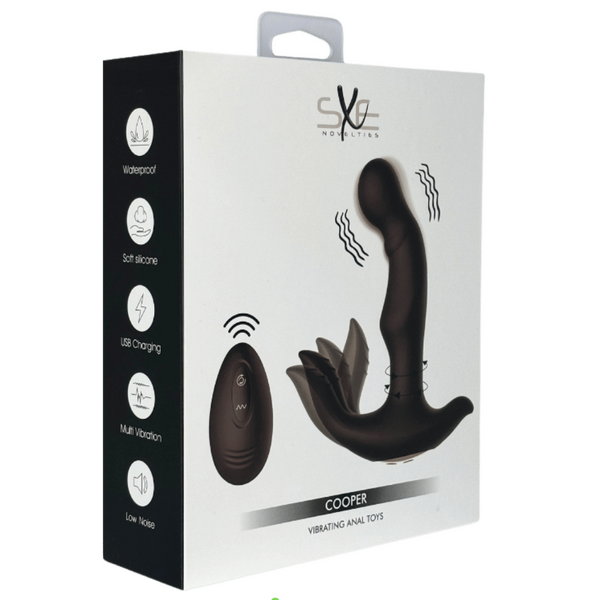 Cooper - Vibrating Anal Toys (Black)
