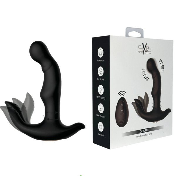 Cooper - Vibrating Anal Toys (Black)