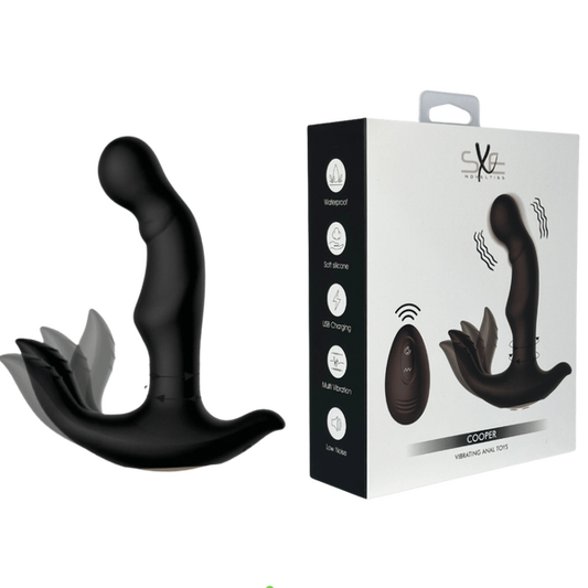 Cooper - Vibrating Anal Toys (Black)